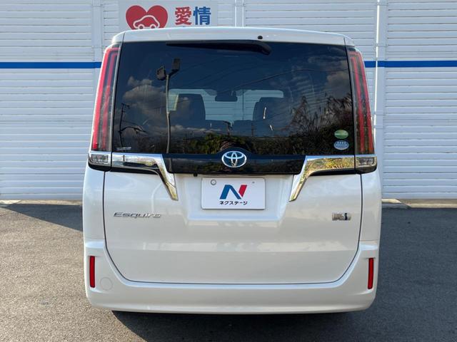 エスクァイア ハイブリッドGi 両側電動ドア 純正SDナビ バックカメラ 衝突被害軽減システム レザー調シート スマートキー LEDヘッド ビルトインETC クルコン 純正15インチアルミ オートハイビーム 車線逸脱警報(18枚目)