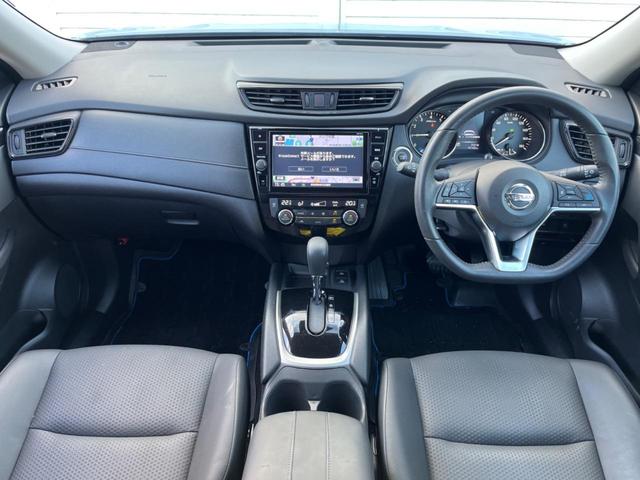エクストレイル 20Xi ハイブリッド 4WD 純正SDナビ 全周囲カメラ プロパイロット 電動リアゲート ハーフレザーシート 全席シートヒーター スマートキー LEDヘッド 純正17インチアルミ オートライト オートエアコン(2枚目)