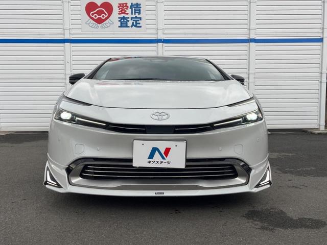 プリウス Z フルエアロ 全周囲カメラ 衝突被害軽減システム レザーシート 前席シートエアコン パワーシート コーナーセンサー スマートキー LEDヘッド ETC2.0 純正19インチアルミ パークアシスト(14枚目)