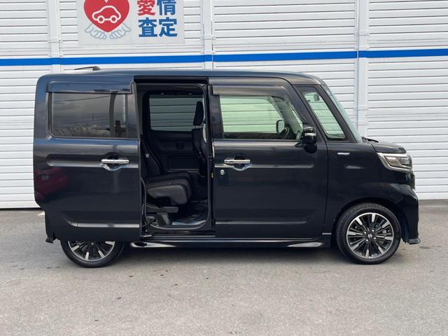 スペーシアカスタム ハイブリッドXSターボ 両側電動ドア SDナビ 全周囲カメラ 衝突被害軽減システム レーダークルーズ ハーフレザーシート シートヒーター ドラレコ コーナーセンサー スマートキー LEDヘッド ETC 純正15インチアルミ(32枚目)