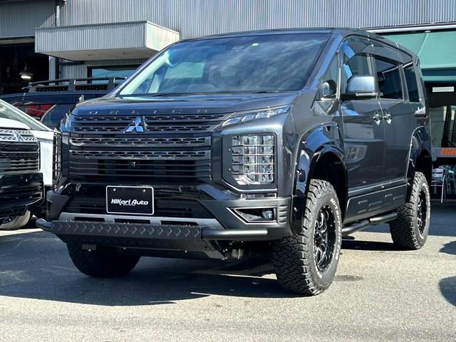 デリカD:5 ジャスパー 4インチアップオーバーフェンダーナビ後席モニターフロントガードバーリアガードバー(2枚目)