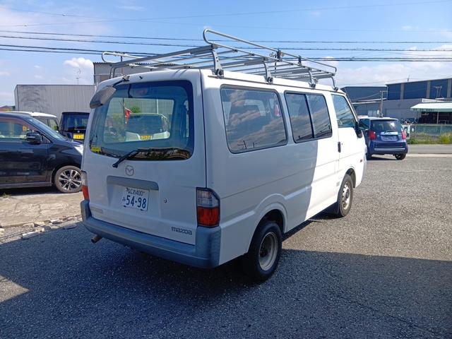 ボンゴバン ＤＸ　下取車　２／５人乗り　積載量１０００／７５０ｋｇ　外品ＥＴＣ　前後ドラレコ　荷室タイヤハウス無し　リアＷタイヤ（4枚目）