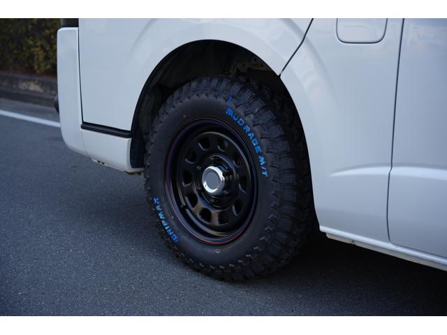 ハイエースバン ロングスーパーGL 車中泊ベッドキット 丸目キット 木目調ハンドル・インテリアパネル Buttlerシートカバー ETC フォグランプ(26枚目)