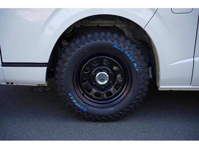 ハイエースバン ロングスーパーGL 車中泊ベッドキット 丸目キット 木目調ハンドル・インテリアパネル Buttlerシートカバー ETC フォグランプ(27枚目)