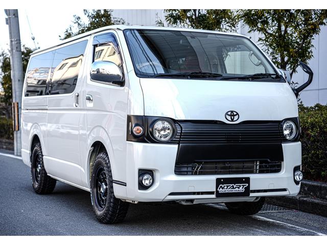 ハイエースバン ロングスーパーGL 車中泊ベッドキット 丸目キット 木目調ハンドル・インテリアパネル Buttlerシートカバー ETC フォグランプ(62枚目)