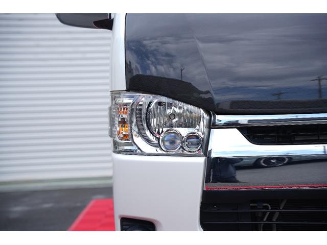 ハイエースバン ロングスーパーＧＬ　ＴＲＤ仕様　両側電動パワースライドドア　カーボンボンネット　プッシュスタート　トヨタ純正ナビ　Ｂｕｔｔｌｅｒシートカバー　木目調インテリア　ＥＴＣ（7枚目）