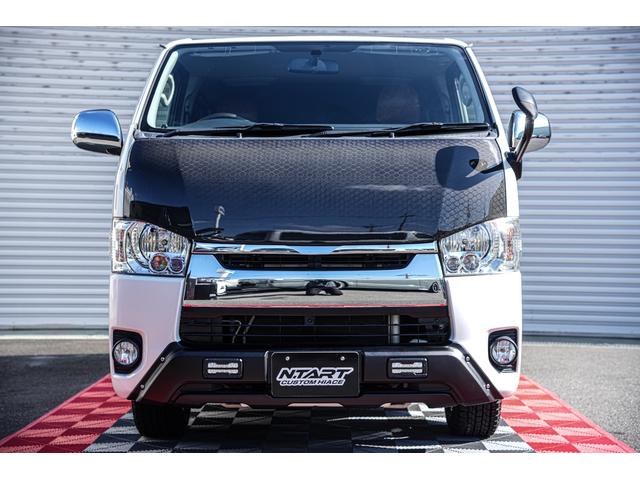 ハイエースバン ロングスーパーＧＬ　ＴＲＤ仕様　両側電動パワースライドドア　カーボンボンネット　プッシュスタート　トヨタ純正ナビ　Ｂｕｔｔｌｅｒシートカバー　木目調インテリア　ＥＴＣ（56枚目）