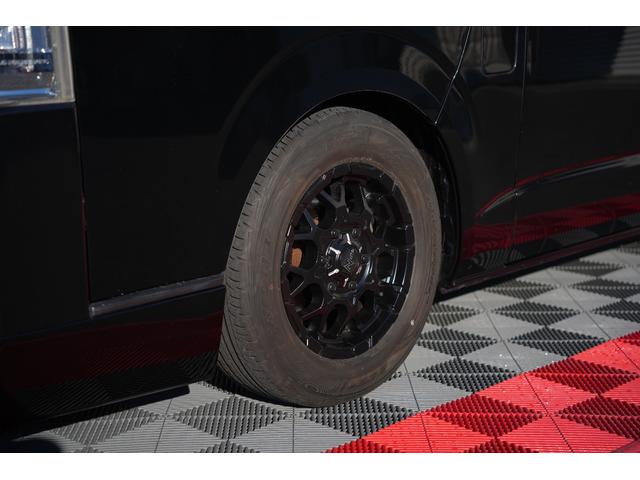 ハイエースバン ロングスーパーGL 車中泊ベッドキット バッドフェイス プッシュスタート 両側電動パワースライドドア ETC Buttlerシートカバー・木目調インテリアセット(23枚目)