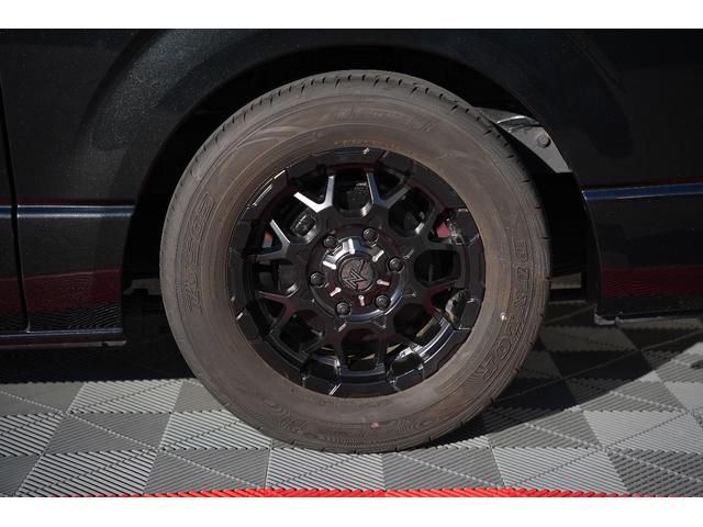 ハイエースバン ロングスーパーGL 車中泊ベッドキット バッドフェイス プッシュスタート 両側電動パワースライドドア ETC Buttlerシートカバー・木目調インテリアセット(26枚目)