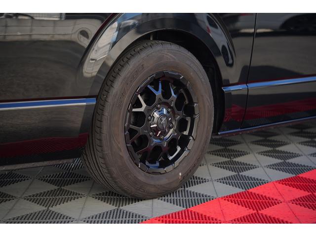 ハイエースバン ロングスーパーGL 車中泊ベッドキット バッドフェイス プッシュスタート 両側電動パワースライドドア ETC Buttlerシートカバー・木目調インテリアセット(27枚目)