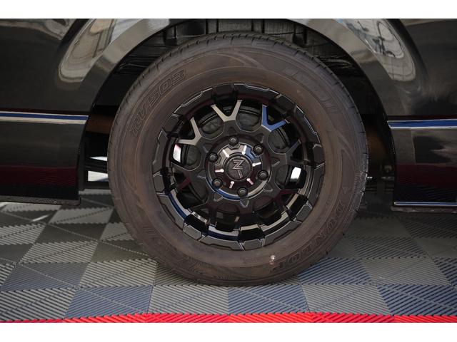 ハイエースバン ロングスーパーGL 車中泊ベッドキット バッドフェイス プッシュスタート 両側電動パワースライドドア ETC Buttlerシートカバー・木目調インテリアセット(28枚目)