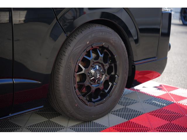 ハイエースバン ロングスーパーGL 車中泊ベッドキット バッドフェイス プッシュスタート 両側電動パワースライドドア ETC Buttlerシートカバー・木目調インテリアセット(29枚目)