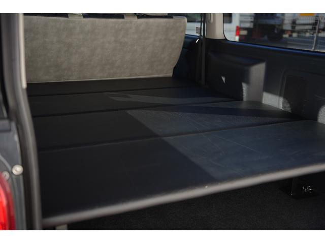 ハイエースバン ロングスーパーGL 車中泊ベッドキット バッドフェイス プッシュスタート 両側電動パワースライドドア ETC Buttlerシートカバー・木目調インテリアセット(60枚目)