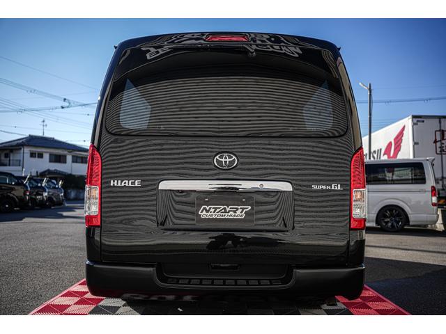 ハイエースバン ロングスーパーGL 車中泊ベッドキット バッドフェイス 415COBRAフロントスポイラー BIGX ETC Buttlerシートカバー(15枚目)