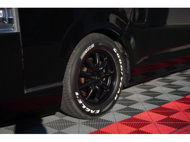 ハイエースバン ロングスーパーGL 車中泊ベッドキット バッドフェイス 415COBRAフロントスポイラー BIGX ETC Buttlerシートカバー(24枚目)