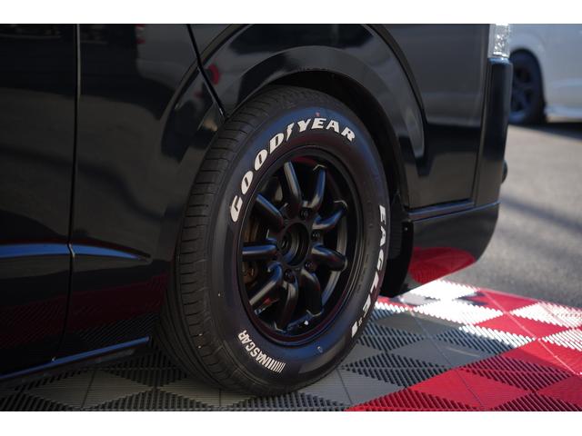 ハイエースバン ロングスーパーGL 車中泊ベッドキット バッドフェイス 415COBRAフロントスポイラー BIGX ETC Buttlerシートカバー(30枚目)