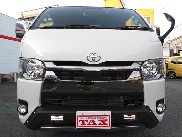 ハイエースバン 　スーパーＧＬ　ダークプライムＩＩ　ロング　ＴＲＤフロントエアロ　アルパイン１１インチナビ・パノラミックビュー　ケンウッド前後ドラレコ　デジタルインナーミラー　社外品１６インチＡＷ　クリアランスソナー（2枚目）