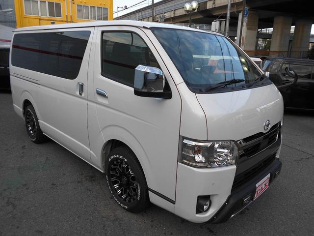 ハイエースバン 　スーパーＧＬ　ダークプライムＩＩ　ロング　ＴＲＤフロントエアロ　アルパイン１１インチナビ・パノラミックビュー　ケンウッド前後ドラレコ　デジタルインナーミラー　社外品１６インチＡＷ　クリアランスソナー（6枚目）