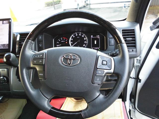 ハイエースバン 　スーパーＧＬ　ダークプライムＩＩ　ロング　ＴＲＤフロントエアロ　アルパイン１１インチナビ・パノラミックビュー　ケンウッド前後ドラレコ　デジタルインナーミラー　社外品１６インチＡＷ　クリアランスソナー（16枚目）