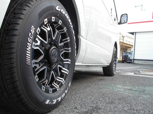 ハイエースバン 　スーパーＧＬ　ダークプライムＩＩ　ロング　ＴＲＤフロントエアロ　アルパイン１１インチナビ・パノラミックビュー　ケンウッド前後ドラレコ　デジタルインナーミラー　社外品１６インチＡＷ　クリアランスソナー（20枚目）