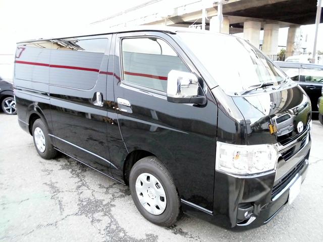 ハイエースバン 　スーパーＧＬ　ダークプライムＩＩ　ロング　両側パワースライドドア　ケンウッド９インチナビ・パノラミックビュー　デジタルインナーミラー　ＬＥＤヘッドライト　クリアランスソナー　ＥＴＣ　ハーフレザーシート（6枚目）