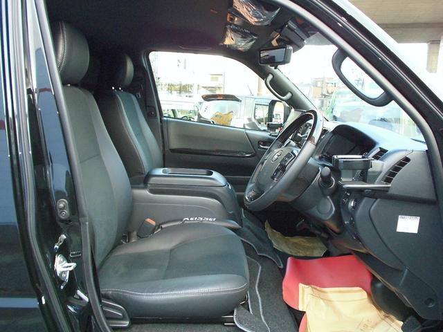 ハイエースバン 　スーパーＧＬ　ダークプライムＩＩ　ロング　両側パワースライドドア　ケンウッド９インチナビ・パノラミックビュー　デジタルインナーミラー　ＬＥＤヘッドライト　クリアランスソナー　ＥＴＣ　ハーフレザーシート（21枚目）