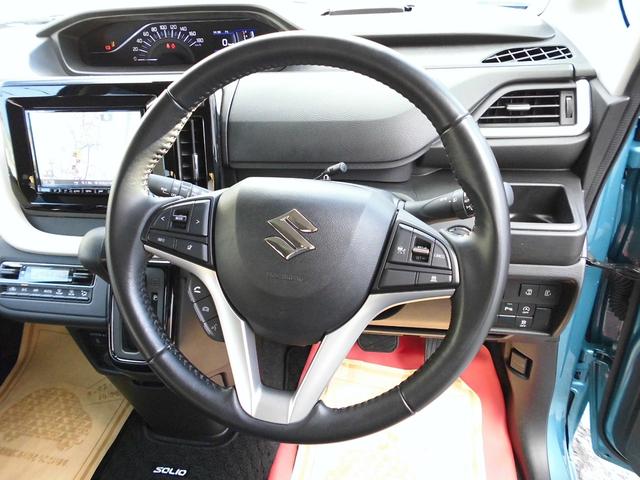 ソリオ ハイブリッドＭＺ　両側パワースライドドア　純正オプション８インチナビ・全方位モニター　ＤＶＤ再生　クリアランスソナー　クルーズコントロール　ＬＥＤヘッドランプ・フォグランプ　シートヒーター　１５インチ純正ＡＷ（16枚目）