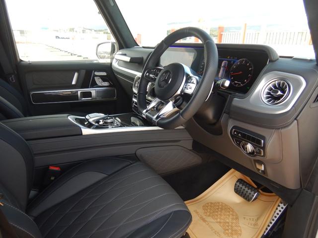 Gクラス G63 manufakturプログラムプラス&インテリアプラス AMGナイトP AMGカーボンファイバーインテリアトリム サンルーフ 灰/黒エクスクルーシブナッパレザーシート 右ハンドル 1オナ 禁煙車(8枚目)