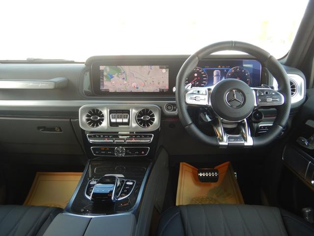 Gクラス G63 manufakturプログラムプラス&インテリアプラス AMGナイトP AMGカーボンファイバーインテリアトリム サンルーフ 灰/黒エクスクルーシブナッパレザーシート 右ハンドル 1オナ 禁煙車(9枚目)