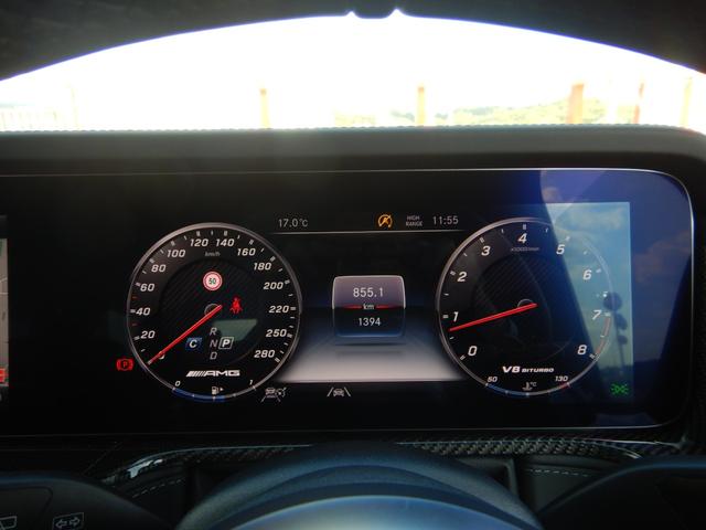 Gクラス G63 manufakturプログラムプラス&インテリアプラス AMGナイトP AMGカーボンファイバーインテリアトリム サンルーフ 灰/黒エクスクルーシブナッパレザーシート 右ハンドル 1オナ 禁煙車(11枚目)
