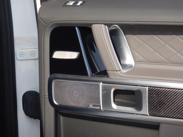 Gクラス G63 manufakturプログラムプラス&インテリアプラス AMGナイトP AMGカーボンファイバーインテリアトリム サンルーフ 灰/黒エクスクルーシブナッパレザーシート 右ハンドル 1オナ 禁煙車(56枚目)