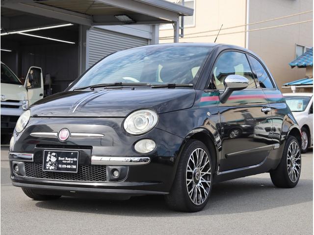 ５００ バイ　グッチ　グッチ９０周年記念３００台限定　純正グッチ柄本革シート　グッチホイール　社外ナビ　ワンセグ　センサー　キーレスエントリー（4枚目）