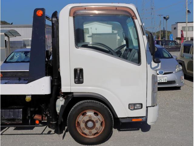エルフトラック Wキャブロングフルフラットローダンプ 積載車 ETC 6MT ラジコン付ユニック エアコン ラジオ エアバッグ 電動格納ミラー パワーウィンドウ フルフラットロー(13枚目)