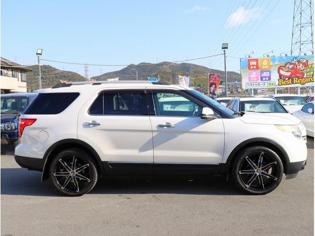 エクスプローラー リミテッド　４ＷＤ　サンルーフ　社外ナビ　ＴＶ　ＥＴＣ　バックカメラ　Ｂｌｕｅｔｏｏｔｈオーディオ　パワーシート　シートヒーター　シートエアコン　レザーシート（10枚目）