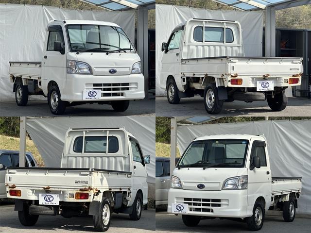 サンバートラック ＴＢ　弊社ユーザー様買取車両　４ＷＤ　禁煙車　三方開　ＯＢＤ診断済　保証付き　実走行４２０００キロ　マニュアルエアコン　パワステ　オートマ車　ヘッドライトレベライザー　純正ゴムマット（7枚目）