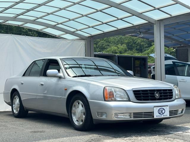 キャデラックドゥビル ＤＨＳ　故障診断済　正規輸入（ディーラー）車輛　左ハンドル　保証付　クルーズコントロール　純正アルミホイール　黒革シート　コラムシフト　ＥＴＣ　フルノーマル車　禁煙車（27枚目）