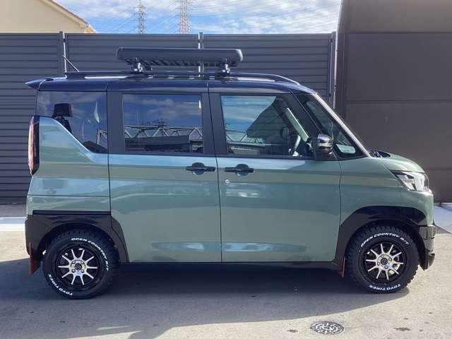 デリカミニ Ｔ　プレミアム　カスタム仕様　９型メモリーナビ　ＥＴＣ２．０　衝突軽減装置　ターボエンジン　ナビＴＶ　寒冷地　パワステ　フルタイム４ＷＤ　エアバッグ　ＬＥＤヘッド　ＥＳＣ　サイドカメラ　クルコン　インテリキー　ＡＢＳ（2枚目）