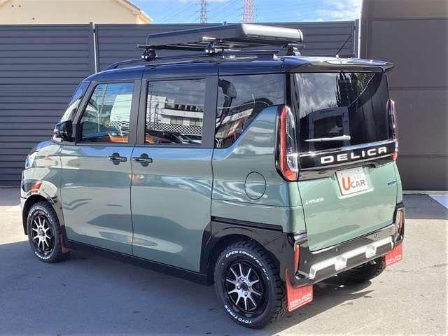 デリカミニ Ｔ　プレミアム　カスタム仕様　９型メモリーナビ　ＥＴＣ２．０　衝突軽減装置　ターボエンジン　ナビＴＶ　寒冷地　パワステ　フルタイム４ＷＤ　エアバッグ　ＬＥＤヘッド　ＥＳＣ　サイドカメラ　クルコン　インテリキー　ＡＢＳ（3枚目）