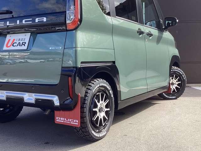 デリカミニ Ｔ　プレミアム　カスタム仕様　９型メモリーナビ　ＥＴＣ２．０　衝突軽減装置　ターボエンジン　ナビＴＶ　寒冷地　パワステ　フルタイム４ＷＤ　エアバッグ　ＬＥＤヘッド　ＥＳＣ　サイドカメラ　クルコン　インテリキー　ＡＢＳ（7枚目）