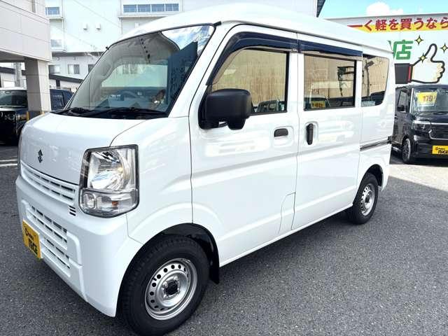 エブリイ ＰＡリミテッド　届出済未使用　衝突軽減ブレーキ　キーレス　パワーウィンドー　オーディオデッキ　クリアランスソナー　フロアマット　ドアバイザー　両側スライドドア　フルフラット　ハイルーフ　レーンキープアシスト　ＡＢＳ！（61枚目）