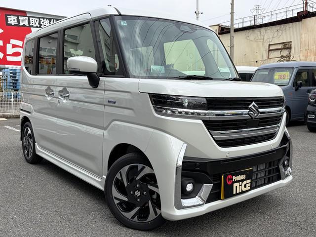 スペーシアカスタム ハイブリッドＸＳターボ　届出済未使用　シートヒーター　衝突軽減　両側パワスラ　ヘッドアップディスプレイ　ＬＥＤヘッドライト　ステアリングヒーター　電動パーキングブレーキ　禁煙車（72枚目）