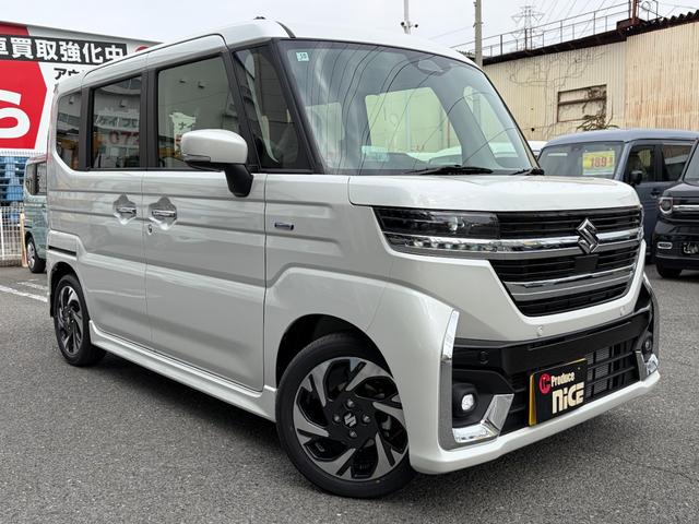 スペーシアカスタム ハイブリッドＸＳターボ　届出済未使用　シートヒーター　衝突軽減　両側パワスラ　ヘッドアップディスプレイ　ＬＥＤヘッドライト　ステアリングヒーター　電動パーキングブレーキ　禁煙車（73枚目）