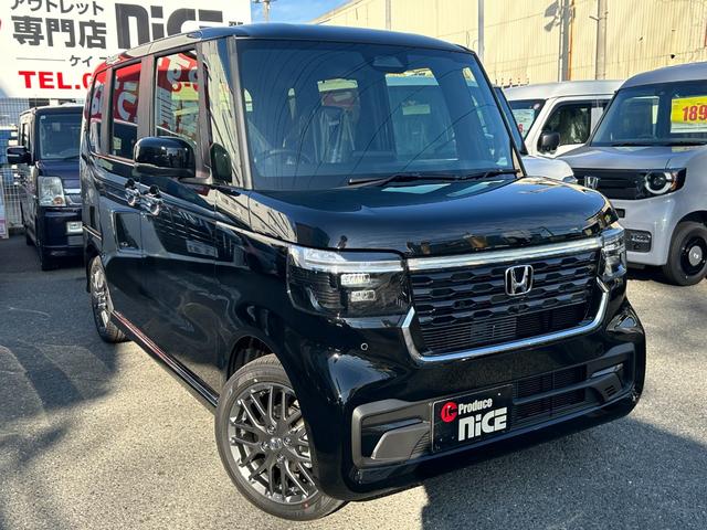 N-BOX 届出済未使用 両側パワスラ シートヒーター LEDヘッドライト 衝突軽減ブレーキ レーダークルコン 電動パーキングブレーキ 禁煙車(74枚目)