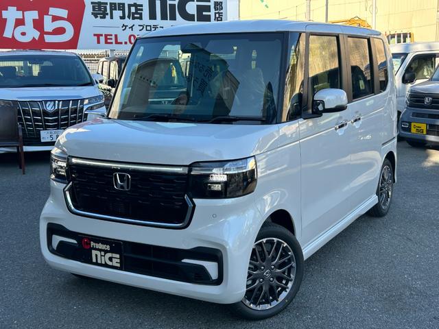 N-BOXカスタム ターボ カスタムターボ 衝突軽減 両側電動 クルーズコントロール ハーフレザーシート シートヒーター バックカメラ コーナーセンサー フルフラットシート 純正アルミ スマートキー LEDヘッド ABS!!!!(6枚目)