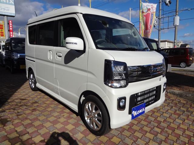 エブリイワゴン ＰＺターボスペシャル　スズキセーフティーサポート　衝突軽減ブレーキ　誤発進抑制機能　ＬＥＤライト　両側電動スライドドア＆左オートステップ　ハイルーフ　アイドリングストップ　スマ－トキ－　プッシュスタート　届出済み未使用車（4枚目）