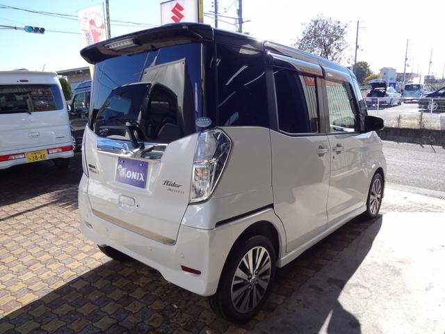 デイズルークス ライダー　１年間走行距離無制限保証　ハイウエイスターＧターボベース　エマージェンシーブレーキ　両側電動スライドドア　ＬＥＤライト　ドラレコ　メモリーナビ　フルセグＴＶ　全周囲モニター　Ｄ席シートヒーター　禁煙車（5枚目）