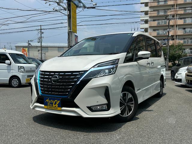 セレナ ｅ－パワー　ハイウェイスターＶ　純正１０ｉｎメモリーナビＴＶ　アラウンドビューカメラ　プロパイロット　両側ハンズフリーパワースライドドア　エマージェンシーブレーキ　電動パーキングブレーキ　純正１６ｉｎＡＷ　デジタルミラー　ＥＴＣ（8枚目）