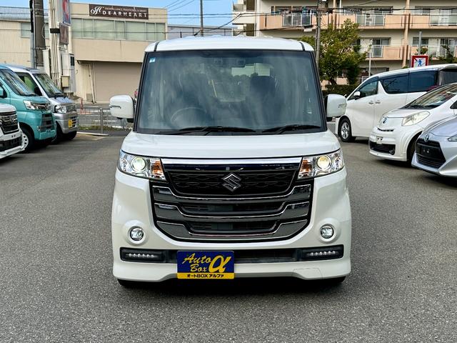 スペーシアカスタムＺ ターボ　純正８インチナビ　全方位カメラ　両側Ｐスライド　ＤＣＢＳ　クルーズコントロール　ＬＫＡ　シートヒーター　ＥＴＣ　純正１５インチＡＷ　ナノイー　ＨＩＤヘッドライト　ＬＥＤフォグライト　スマートキー（7枚目）