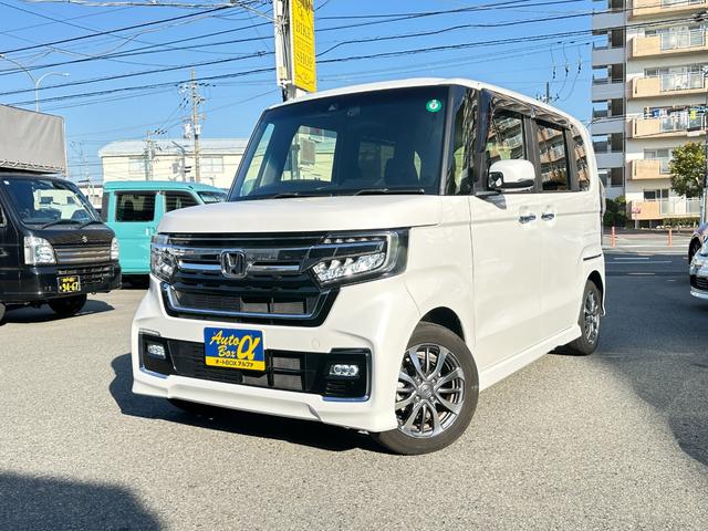 N-BOXカスタム L 純正メモリーナビTV Bカメラ ナビ連動ドラレコ パワースライドドア LKA TRC ETC LEDヘッドライト LEDフォグ 純正14inAW プッシュスタート スマートキー(8枚目)