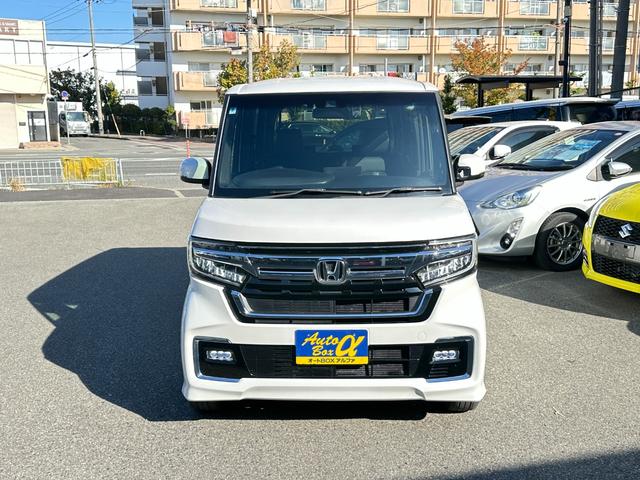 Ｎ－ＢＯＸカスタム Ｌターボ　４ＷＤ　ターボ　純正メモリーナビ　Ｂカメラ　両側Ｐスライド　前後ドラレコ　レーダークルーズ　ハーフレザー　ＬＫＡ　ＴＲＣ　ＥＴＣ　電動パーキング　シートヒーター　ＬＥＤヘッドライト　ＬＥＤフォグライト（7枚目）